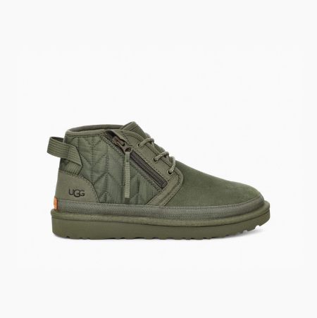 UGG Neumel Zip Quilting Green Boots for Men (ZLWG67091)